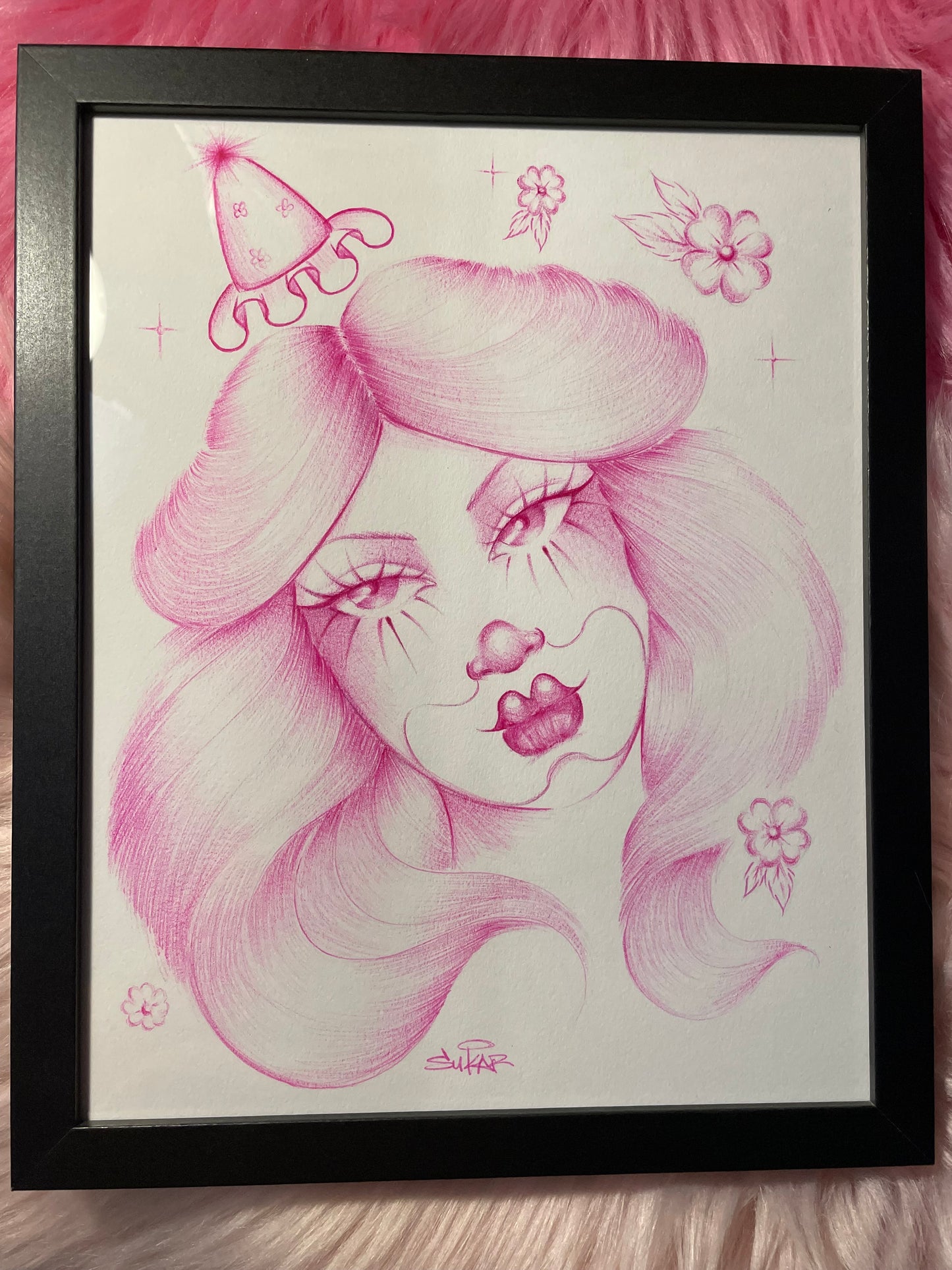 Blooming original drawing