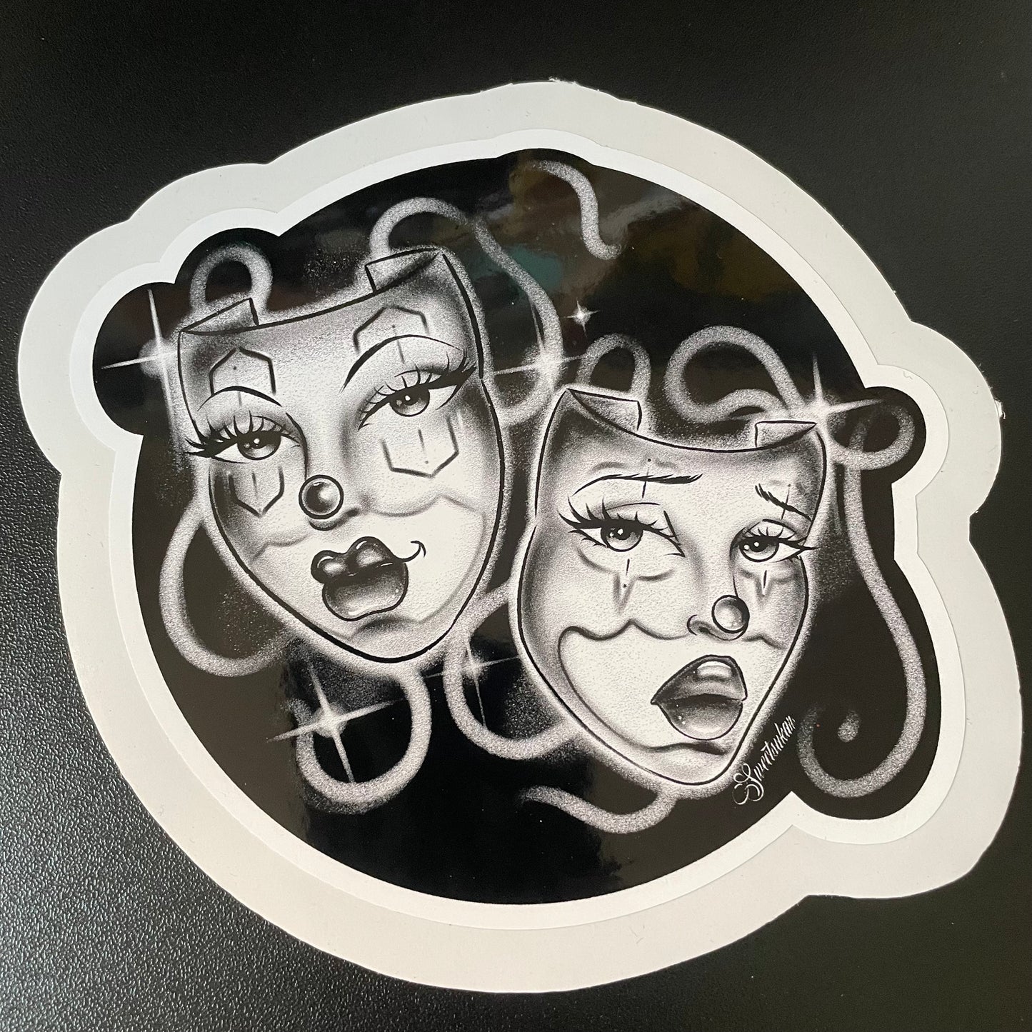 Smile Now large sticker