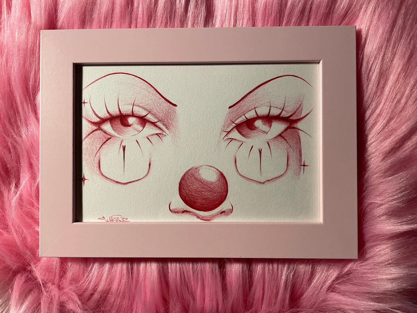 Sultry original pen drawing