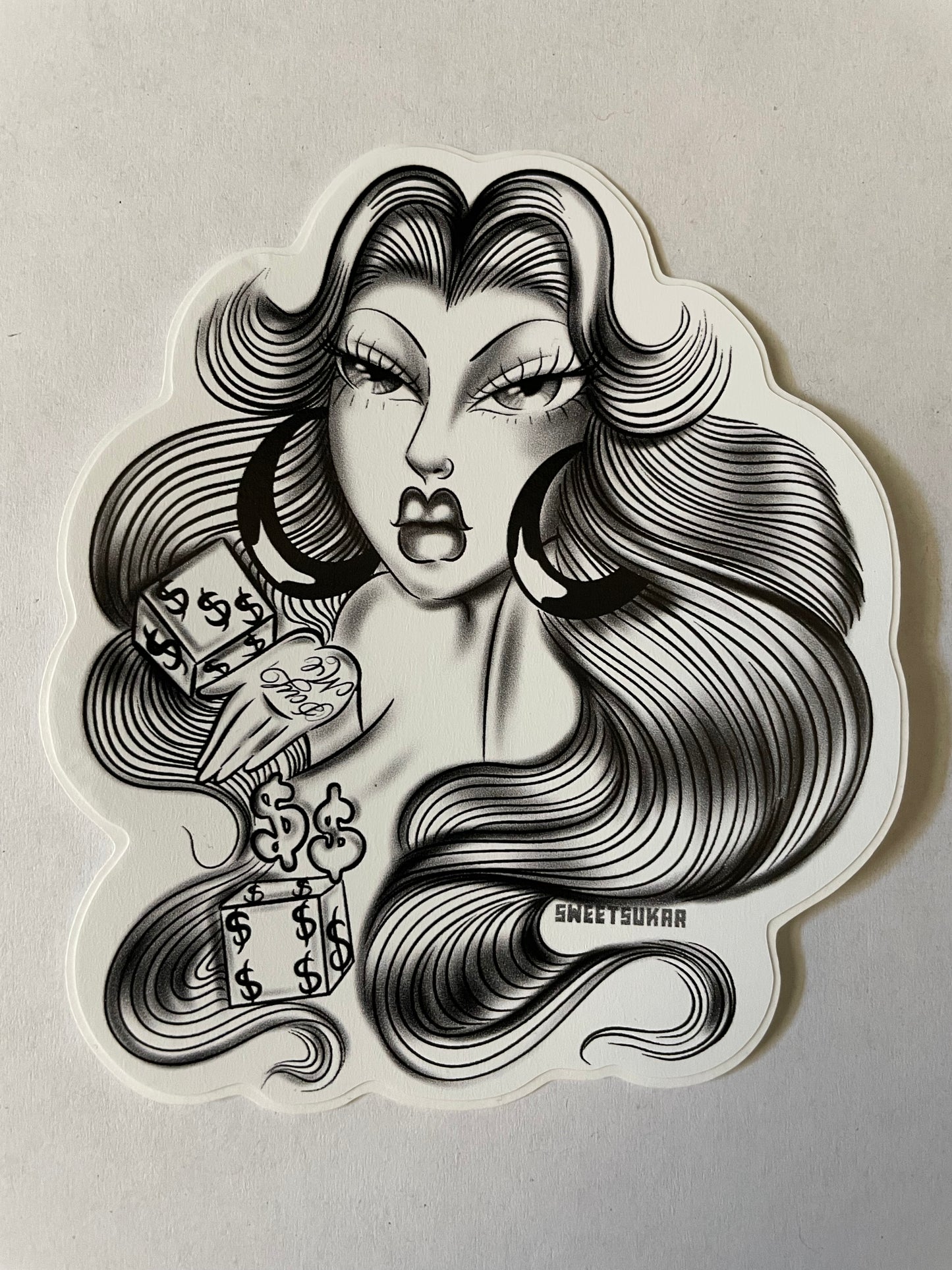 Lady Luck sticker