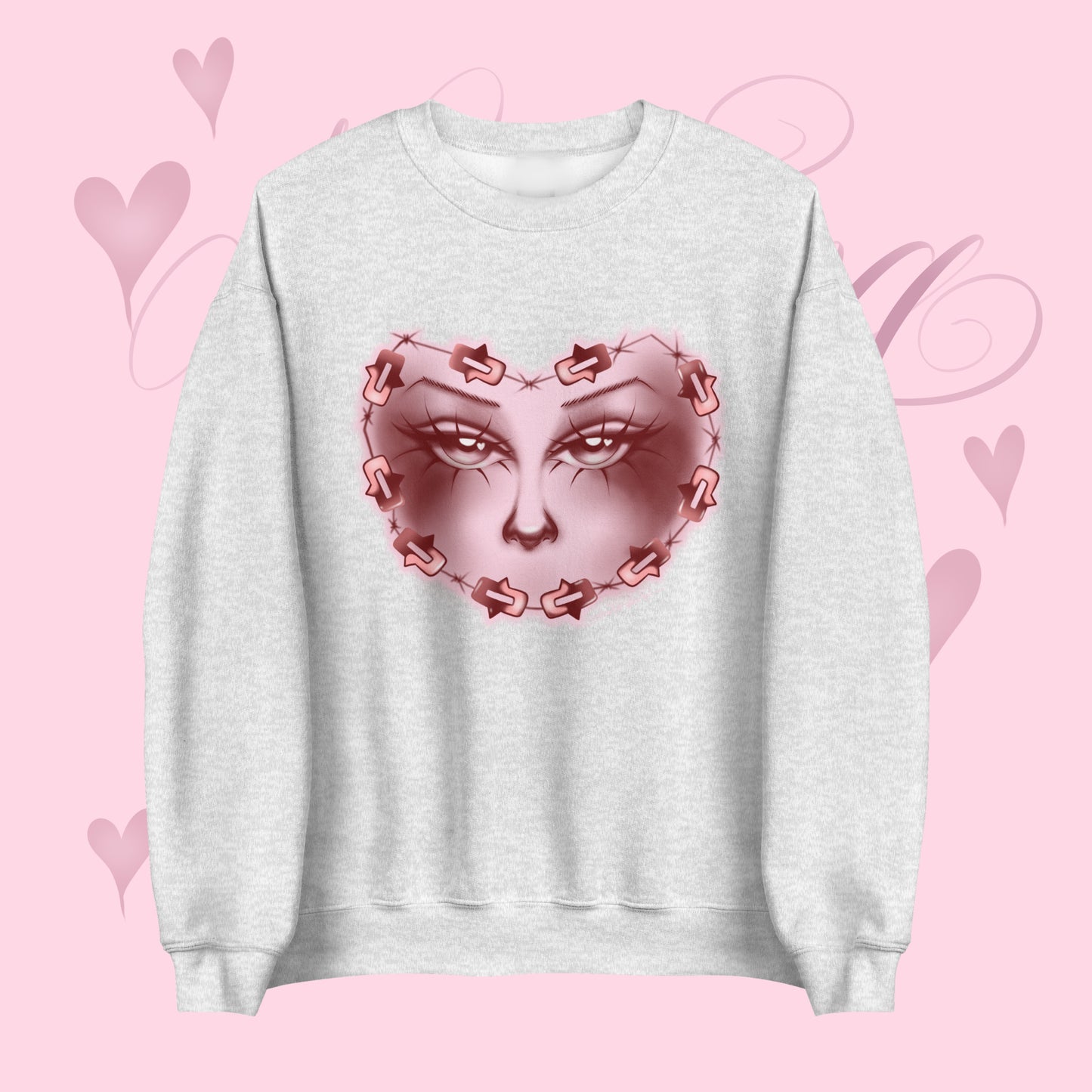 Love Strong crewneck sweater