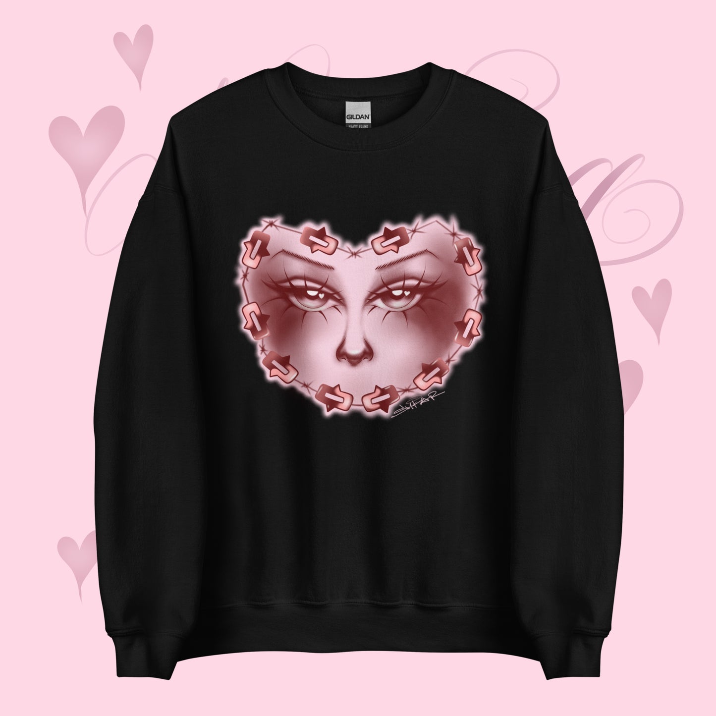 Love Strong crewneck sweater