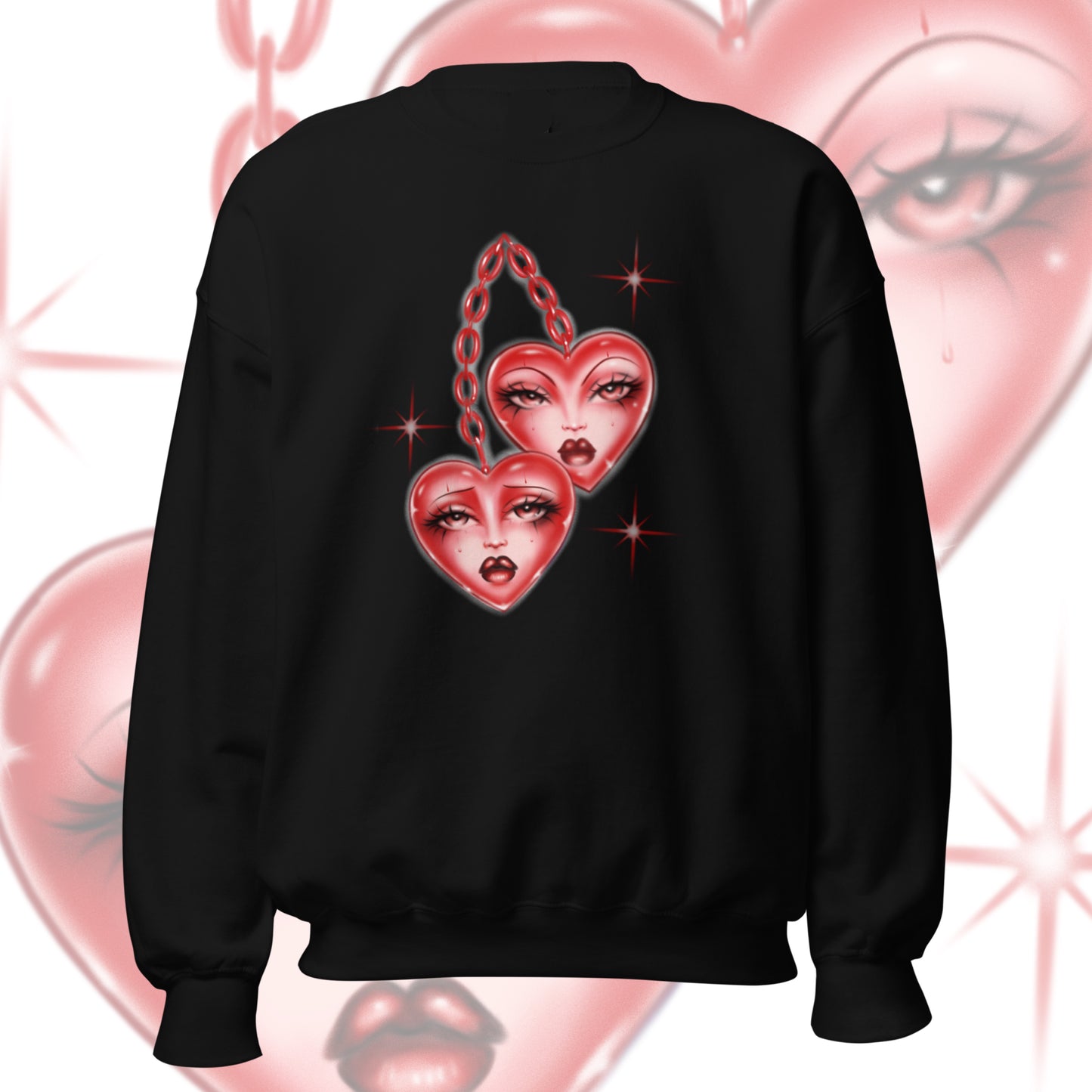 Love on Lock crewneck sweater
