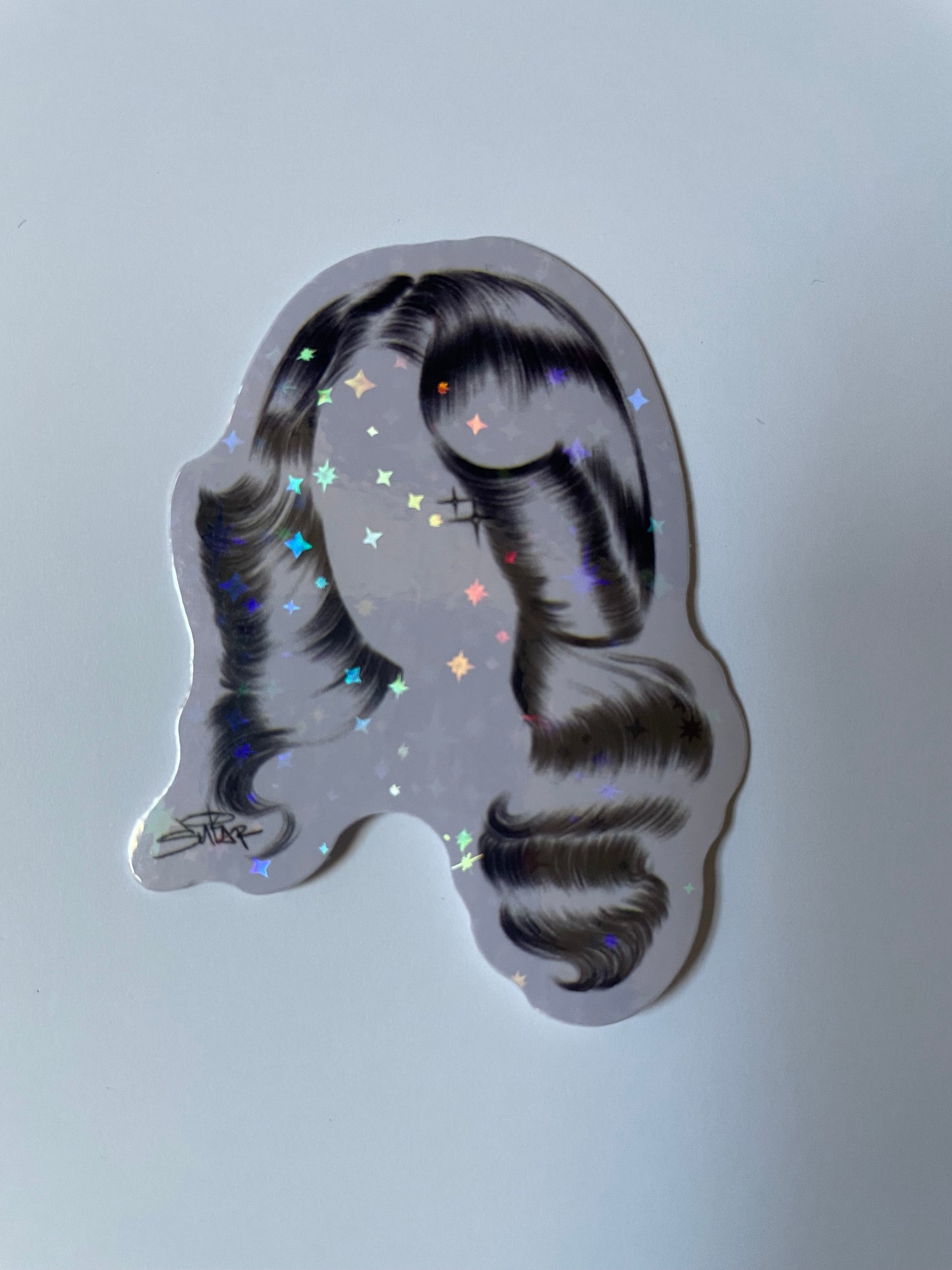 Sparkle hair sticker