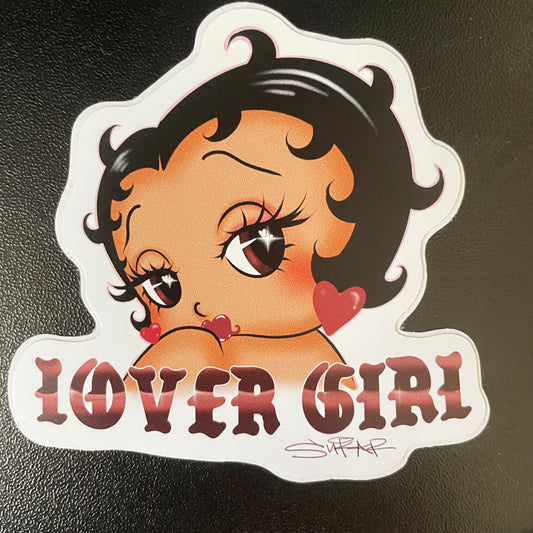 Lover Girl single sticker