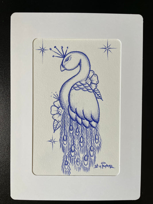 El Peacock drawing