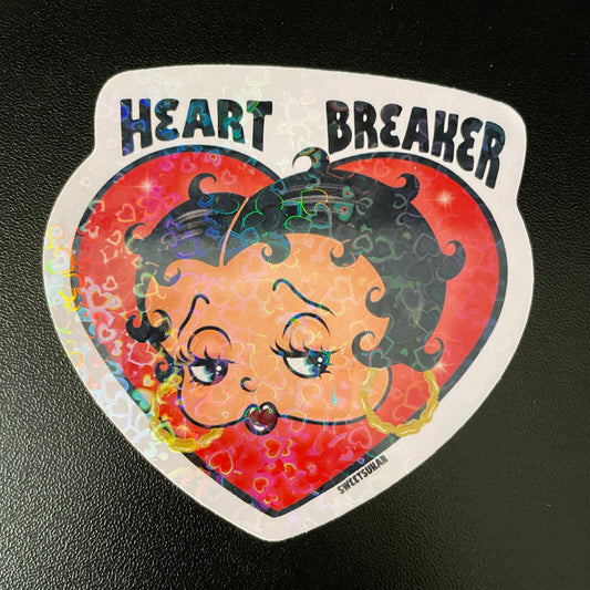 Heart Holographic Heart Breaker sticker