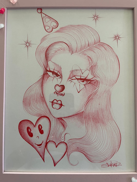 Hearts original drawing