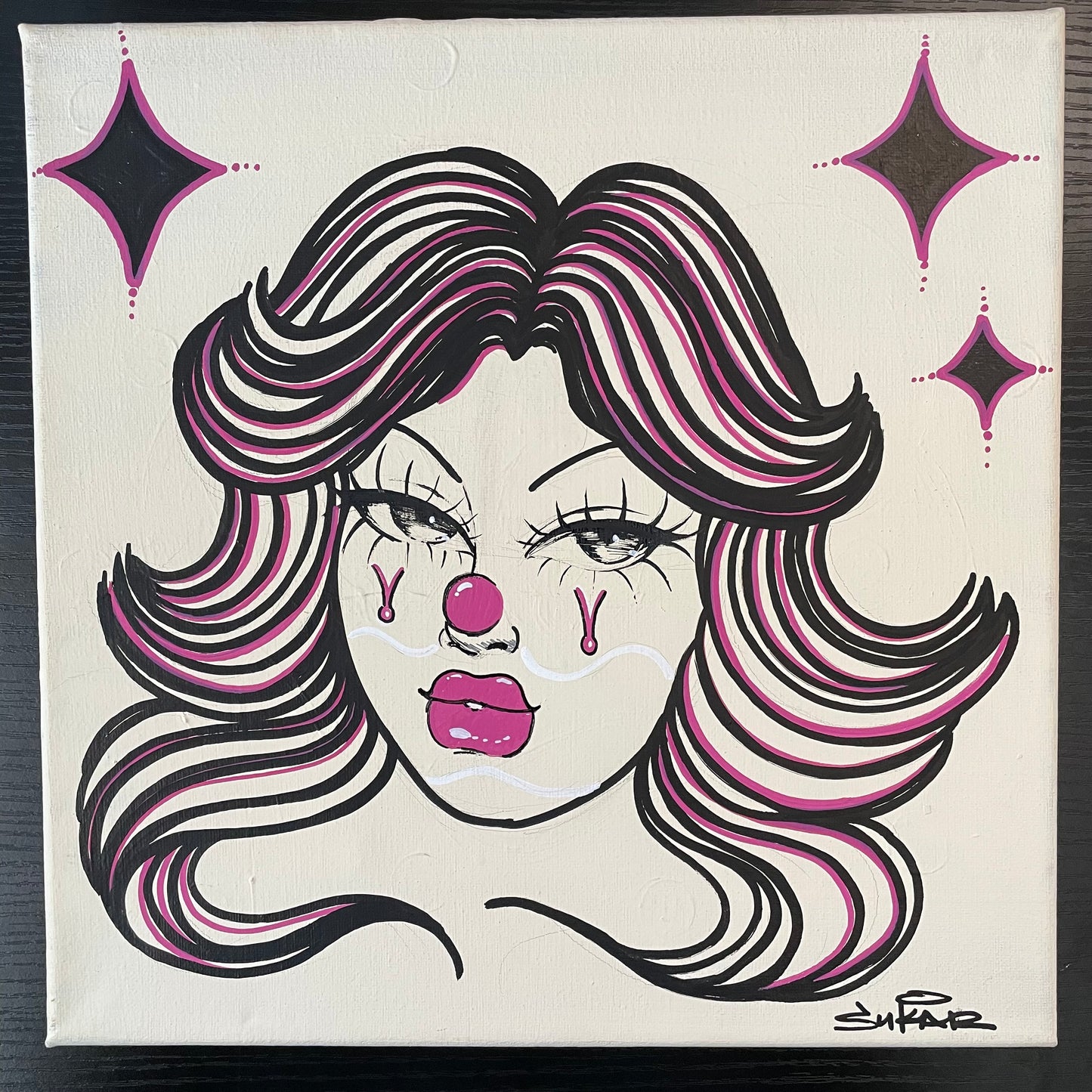 Poppin Pink Payasa painting