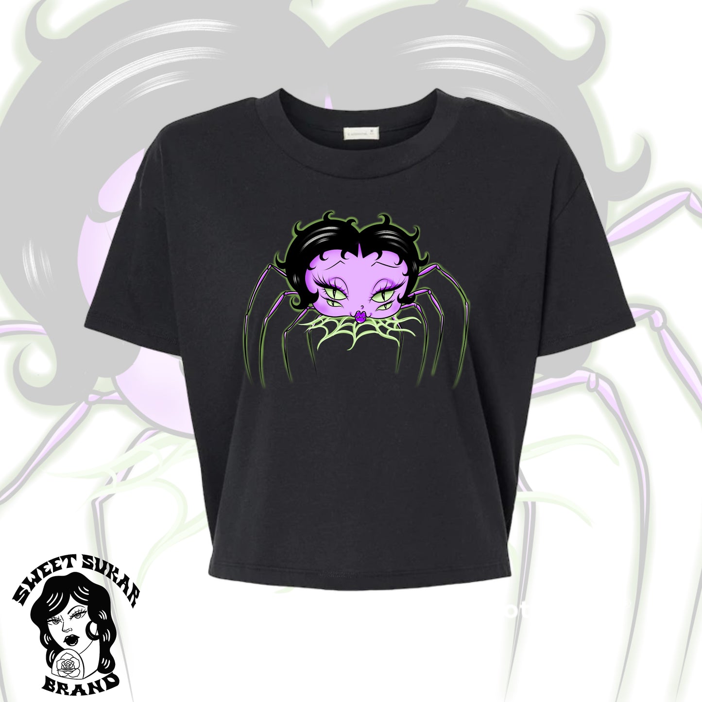 Spider Lady Betty crop top