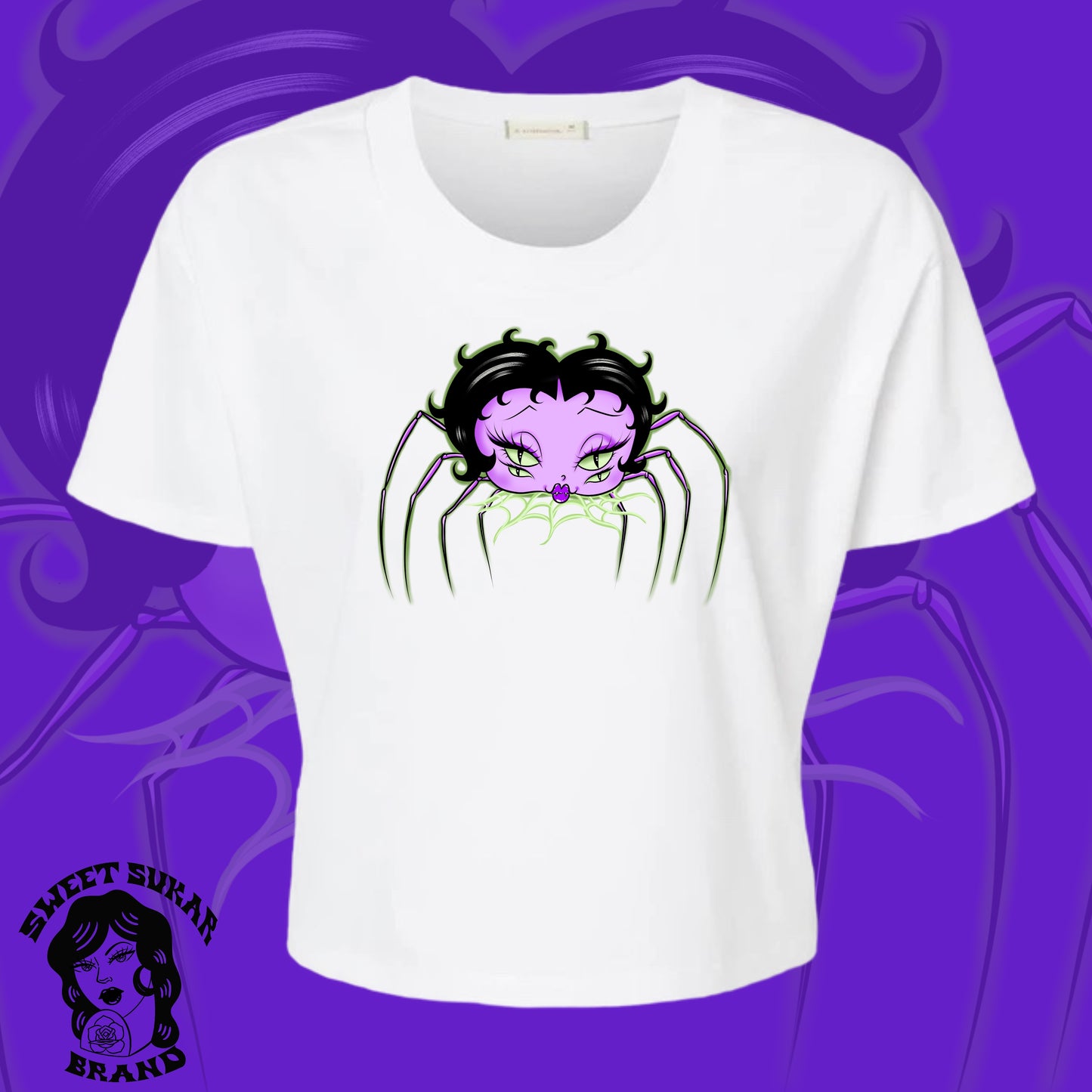 Spider Lady Betty crop top