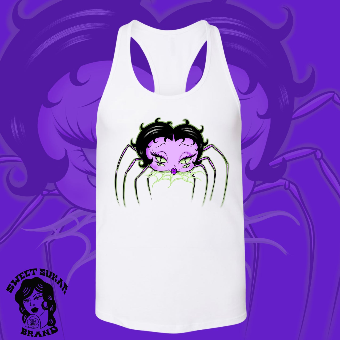 Spider Lady Betty womens tank top