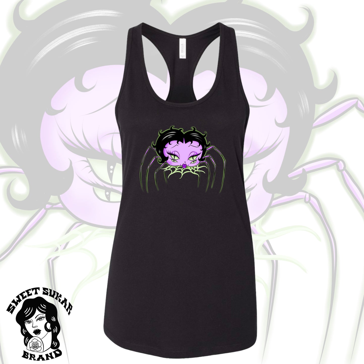 Spider Lady Betty womens tank top