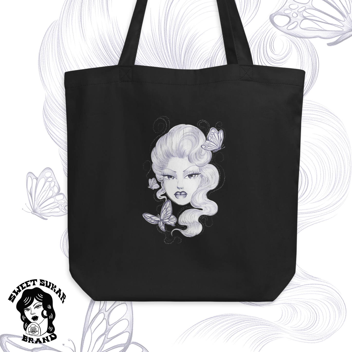 Float Like a Butterfly tote