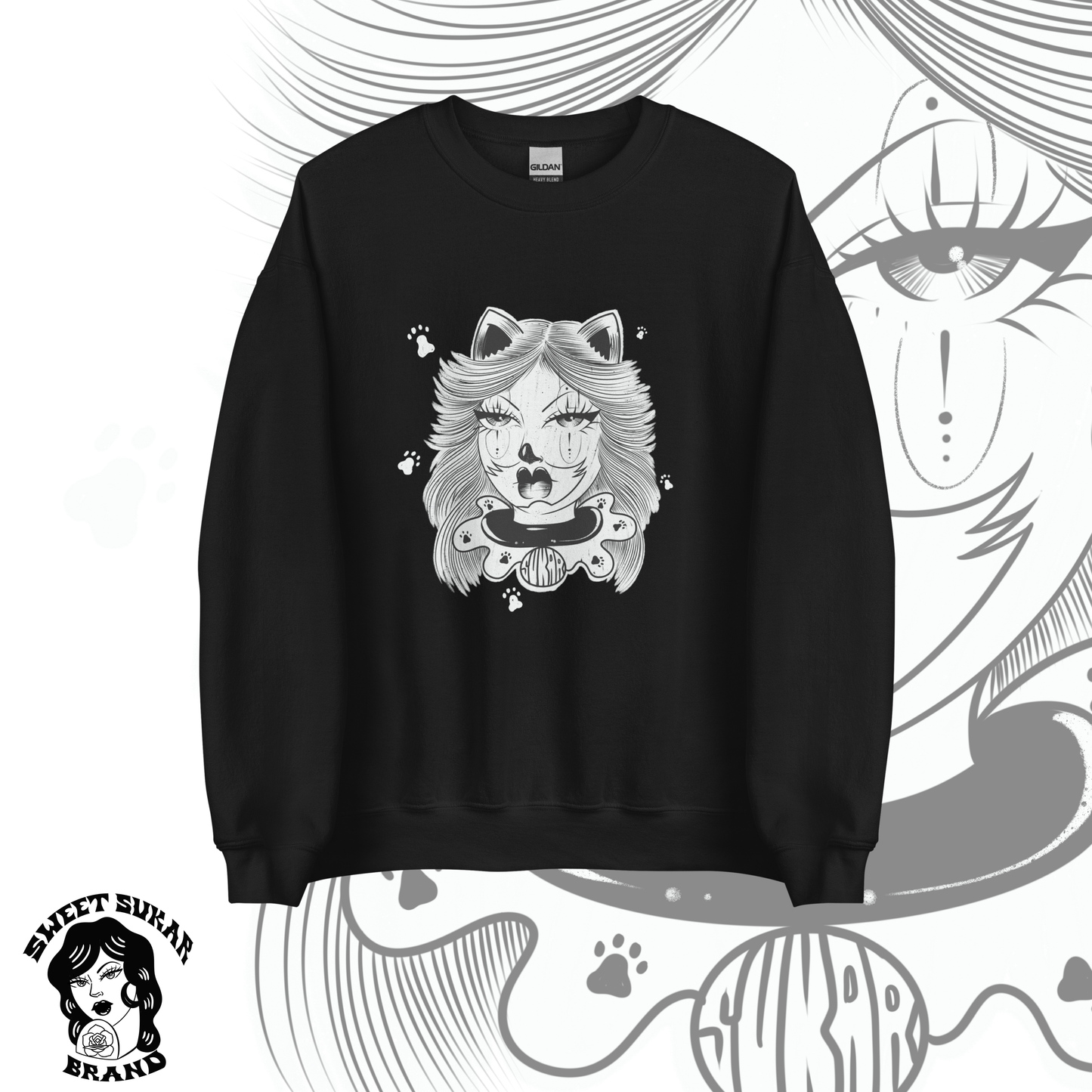 Kitty Payasa crewneck sweater