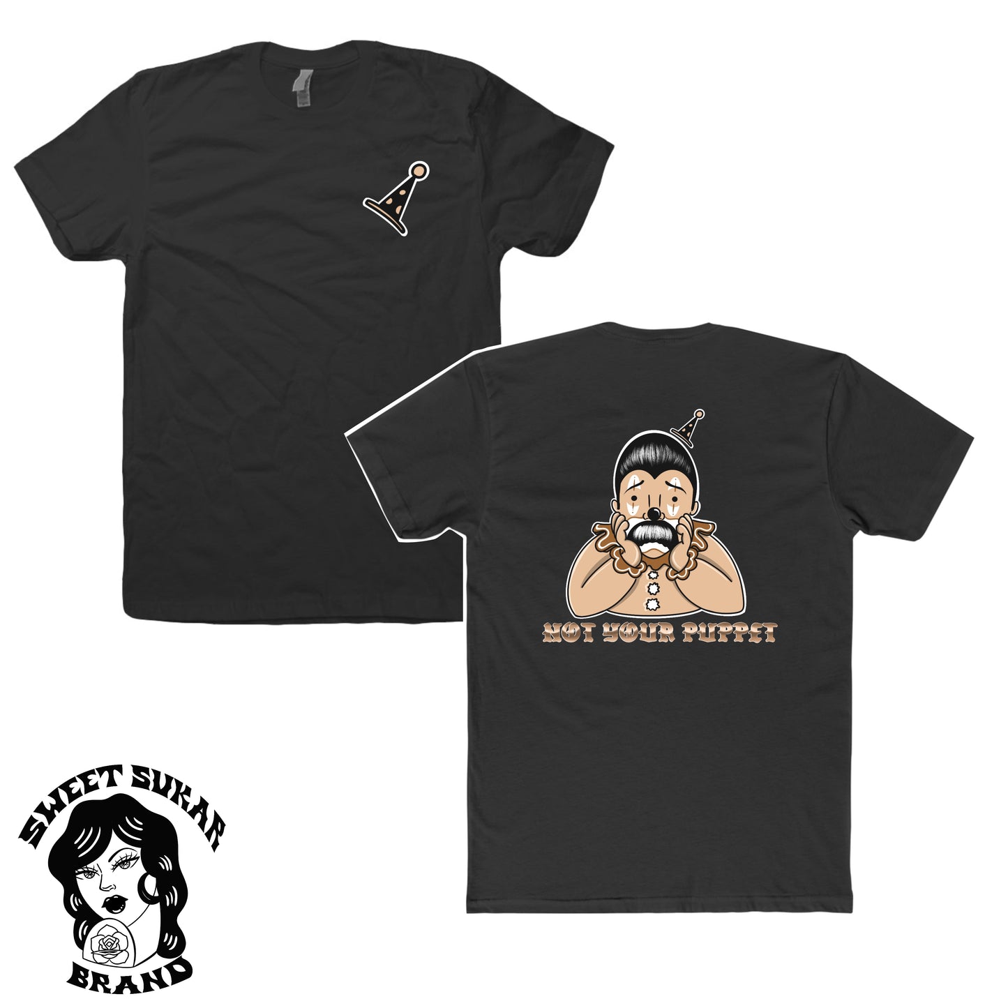 Not Your Puppet black tee