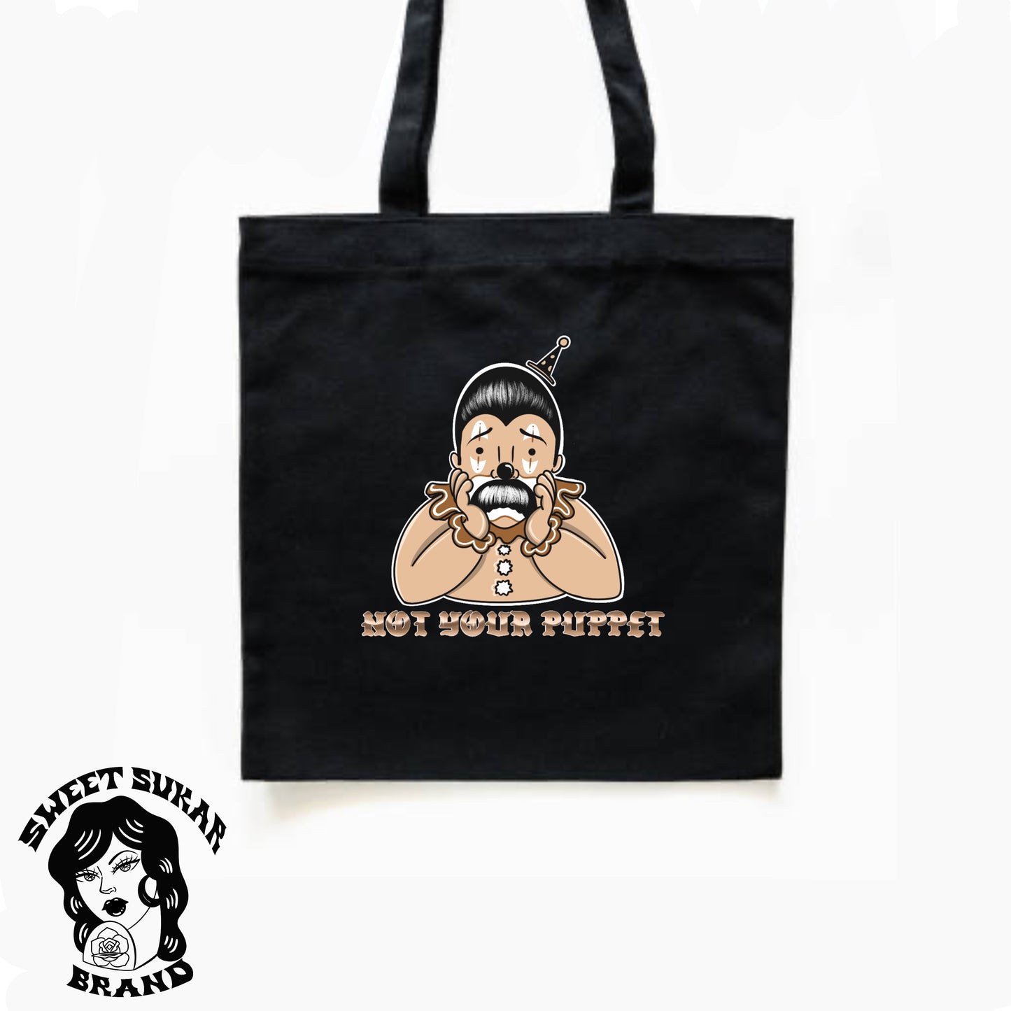 Not Your Puppet tote