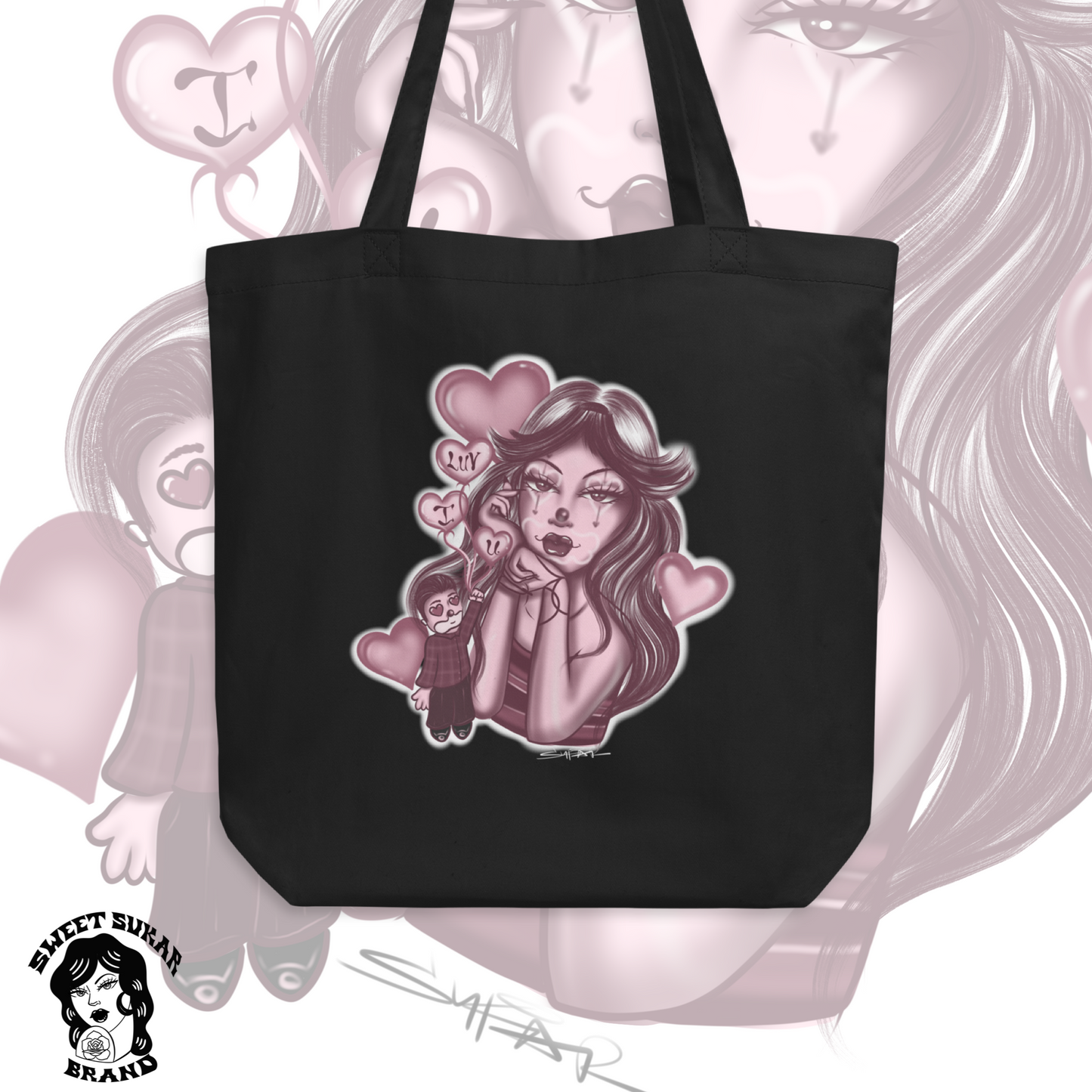 Clowns in Love tote