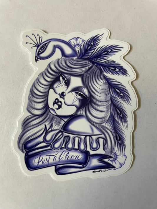 Just a Clown sticker