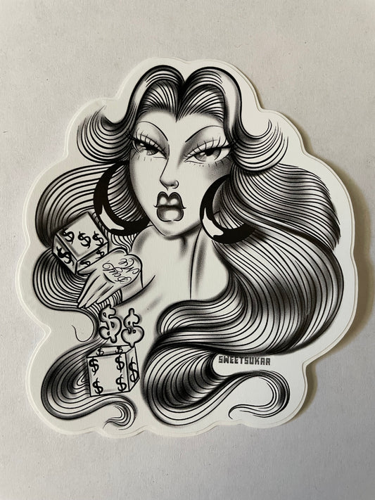Lady Luck sticker