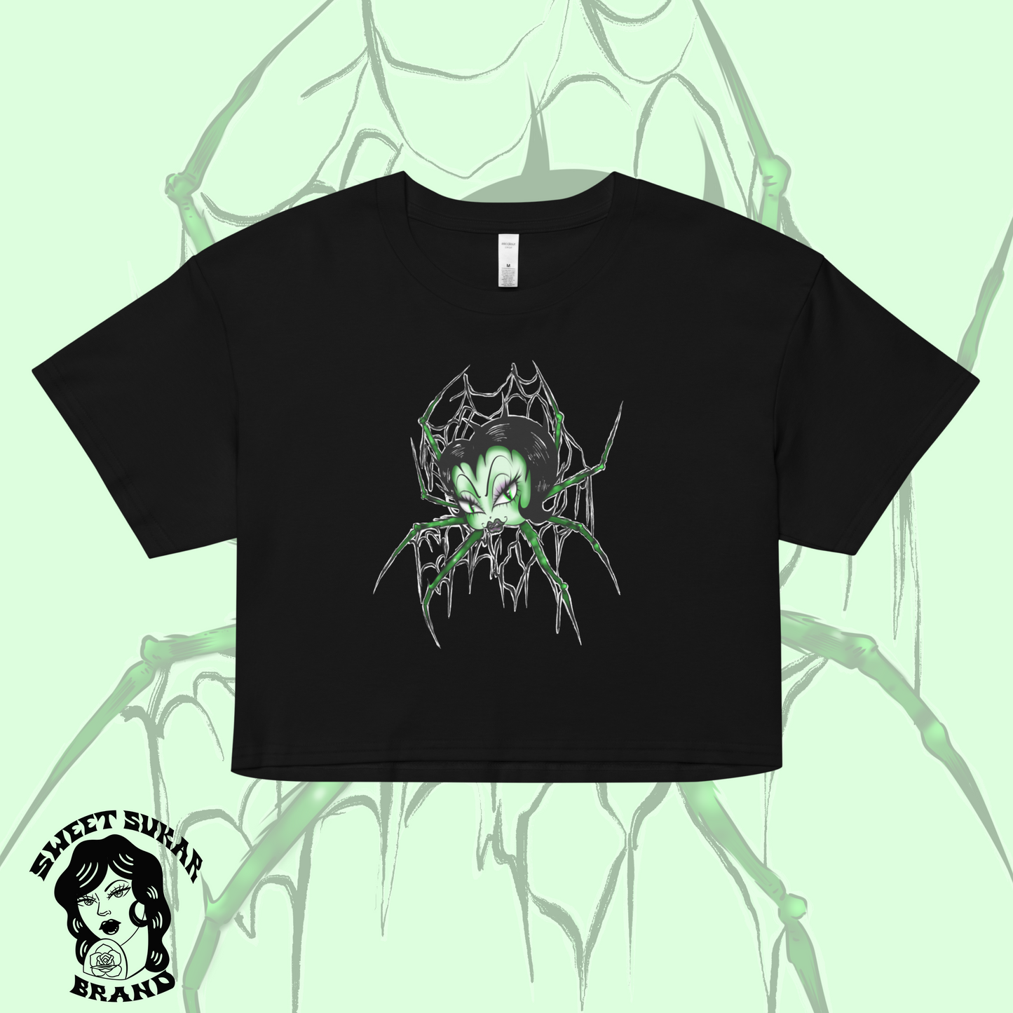 Bitsy Spider Boop crop top