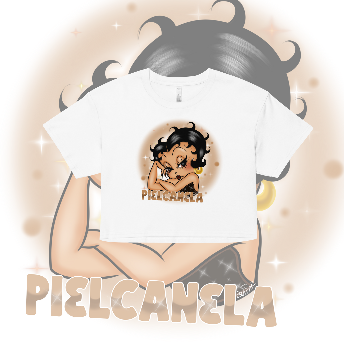 Piel Canela crop top