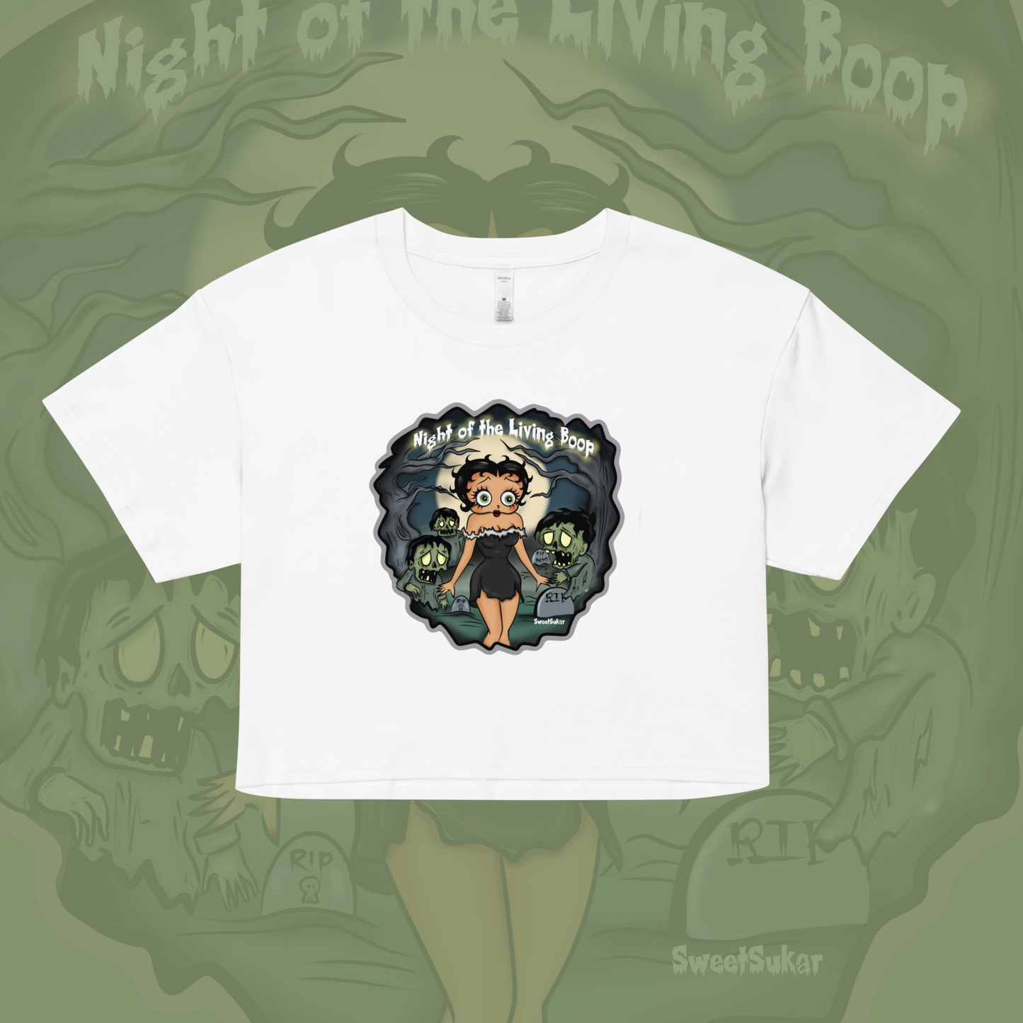 Night of the Boop crop top