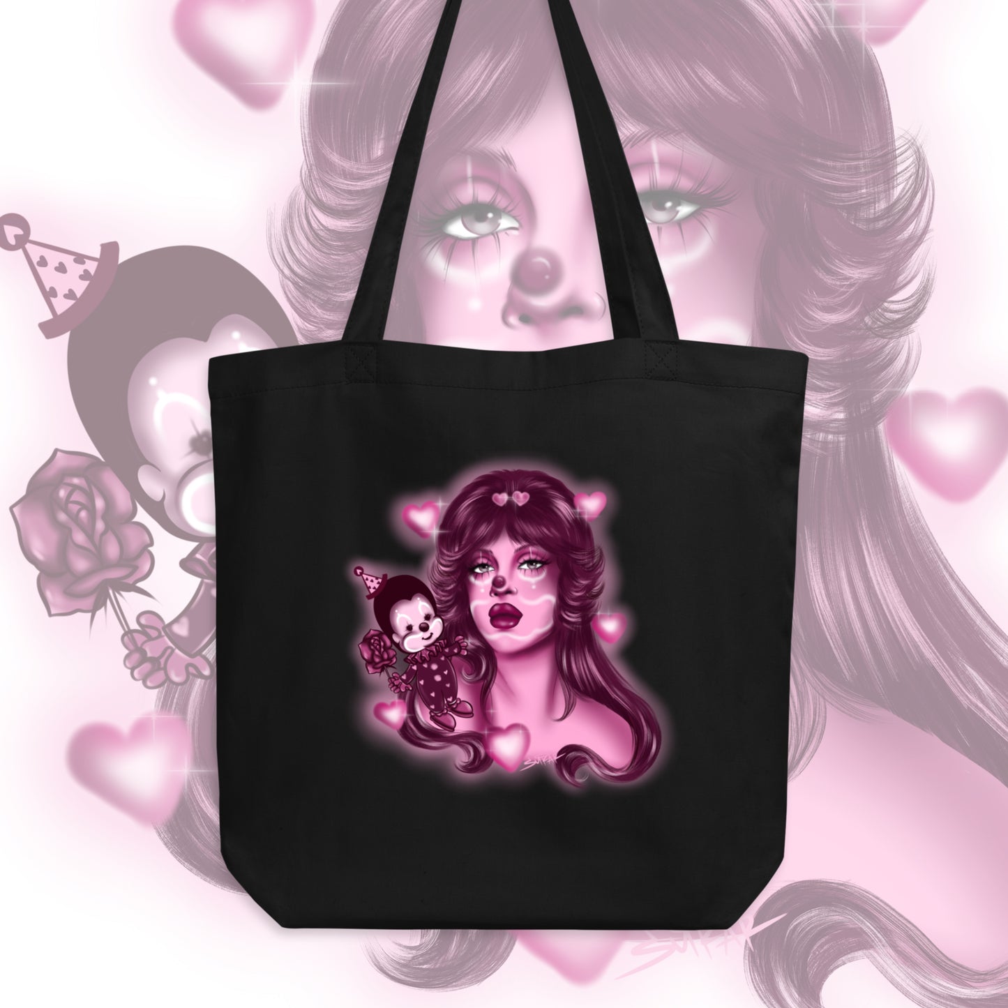 Clowns in Love #2 tote