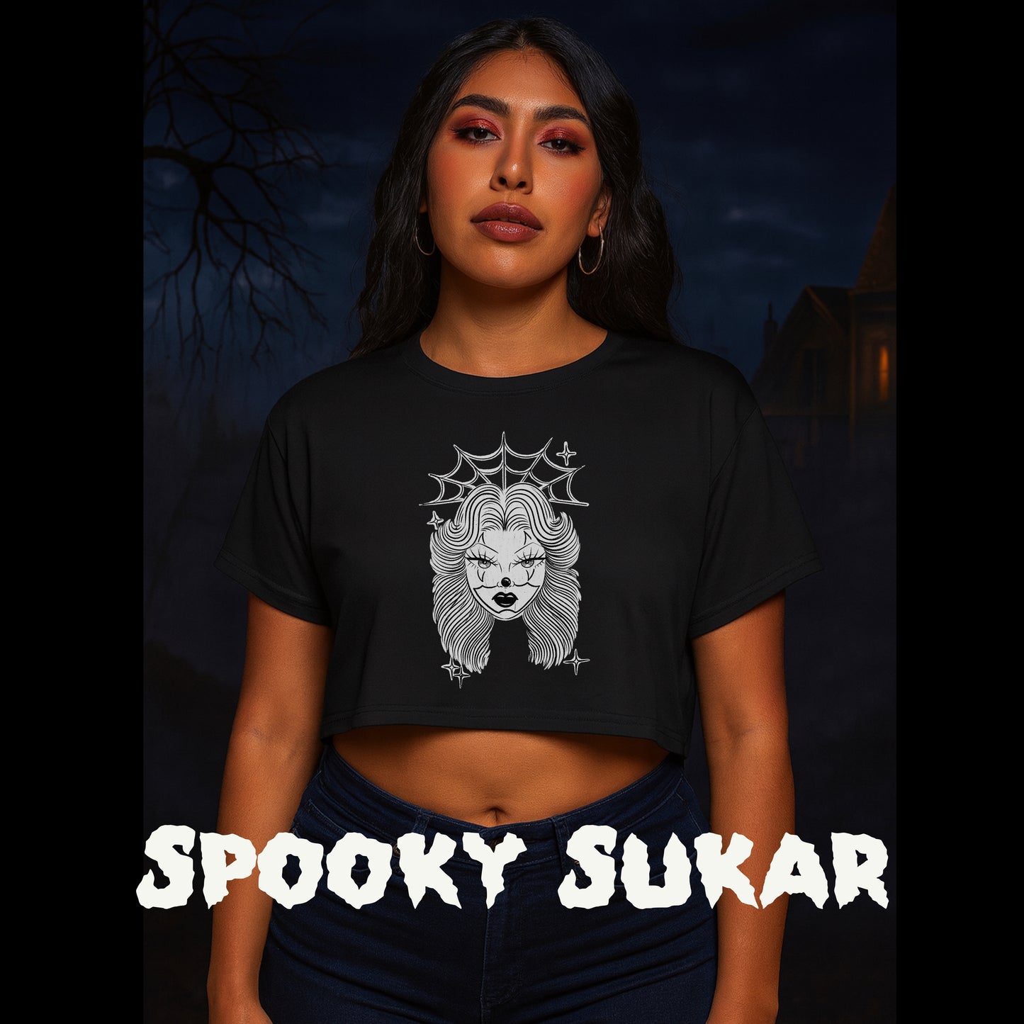 Spooky Payasa crop top