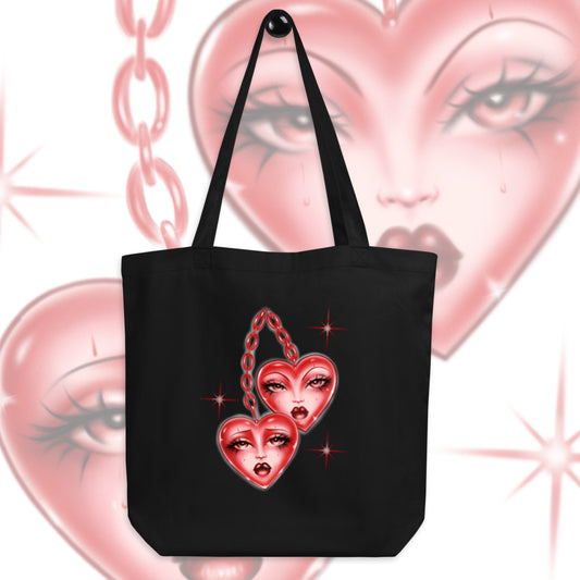 Love on Lock tote bag