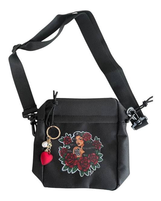 Rooted crossbody bag