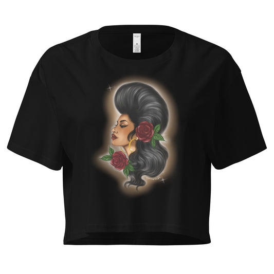 Chican style tee. Womens top, beautiful and powerful