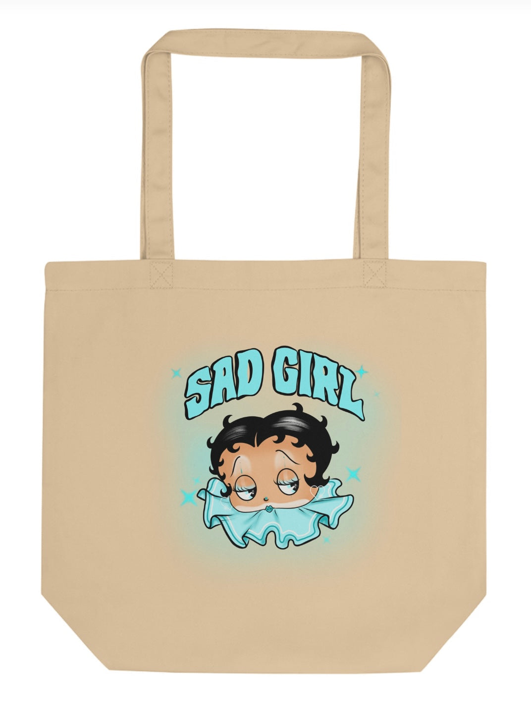 Sad Girl Tote bags