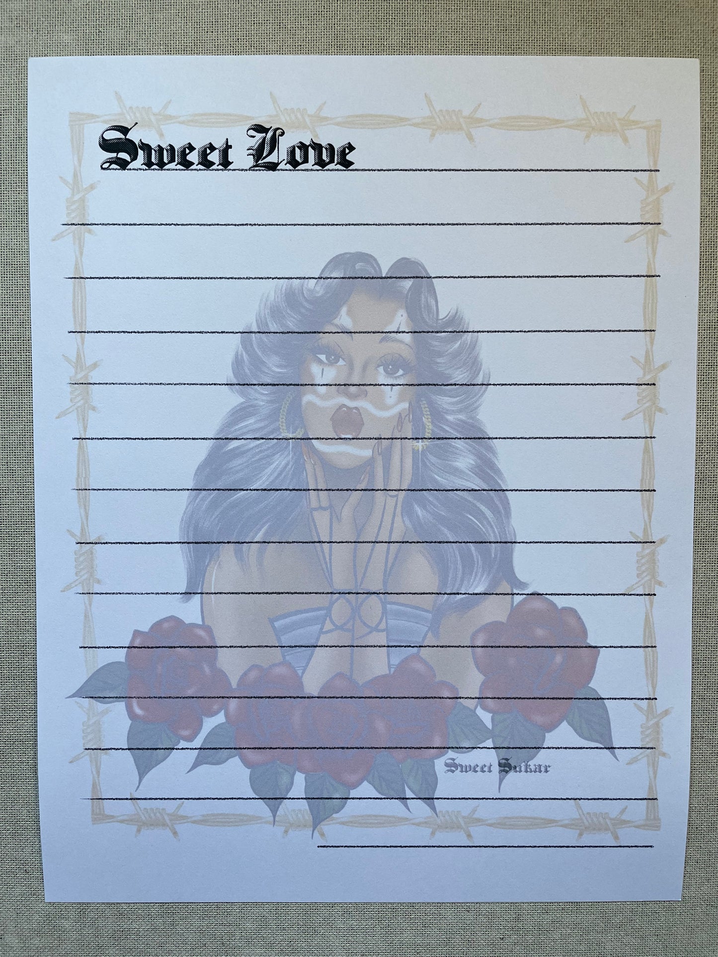 Sweet Love stationary sheets