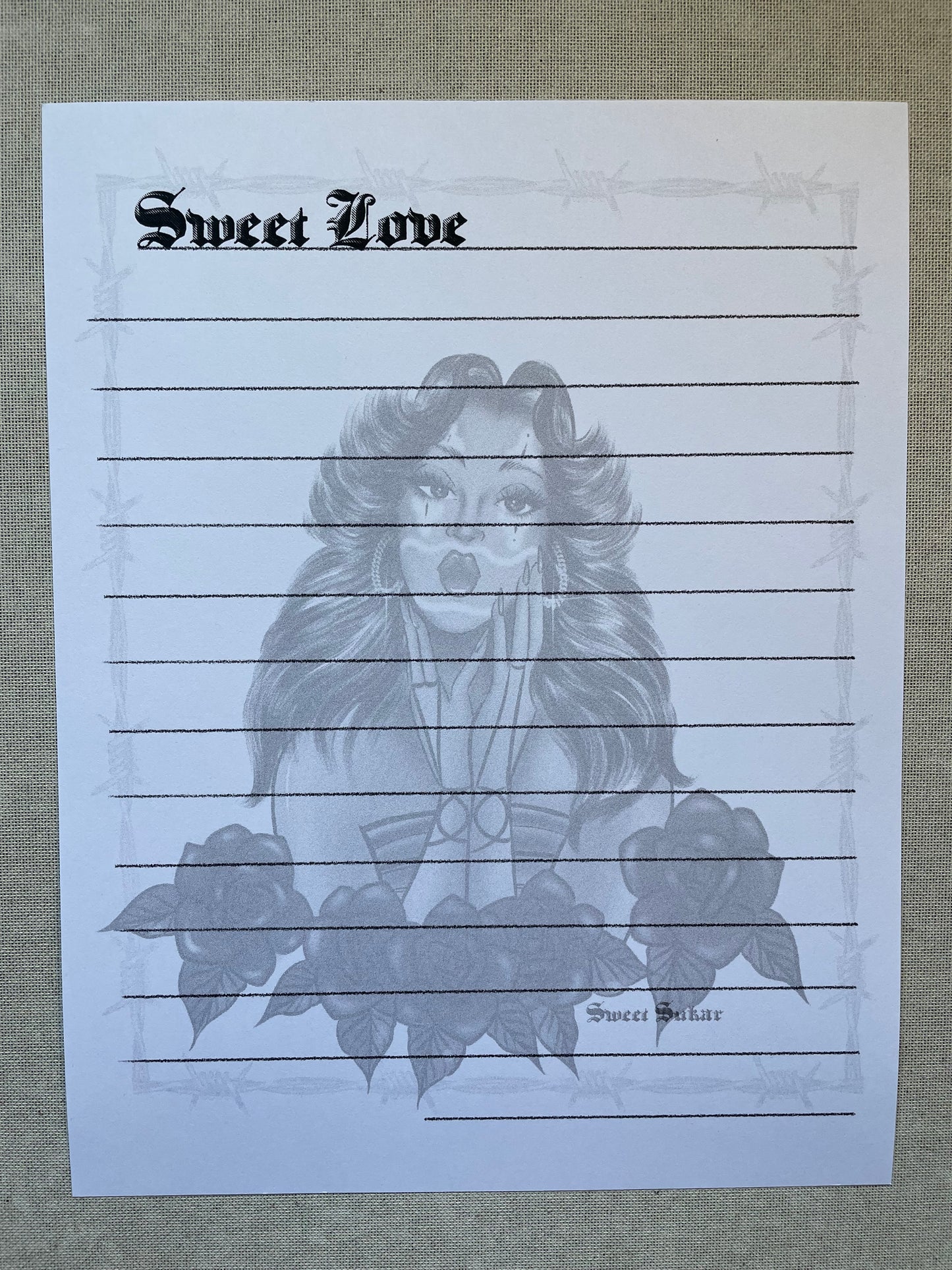 Sweet Love stationary sheets