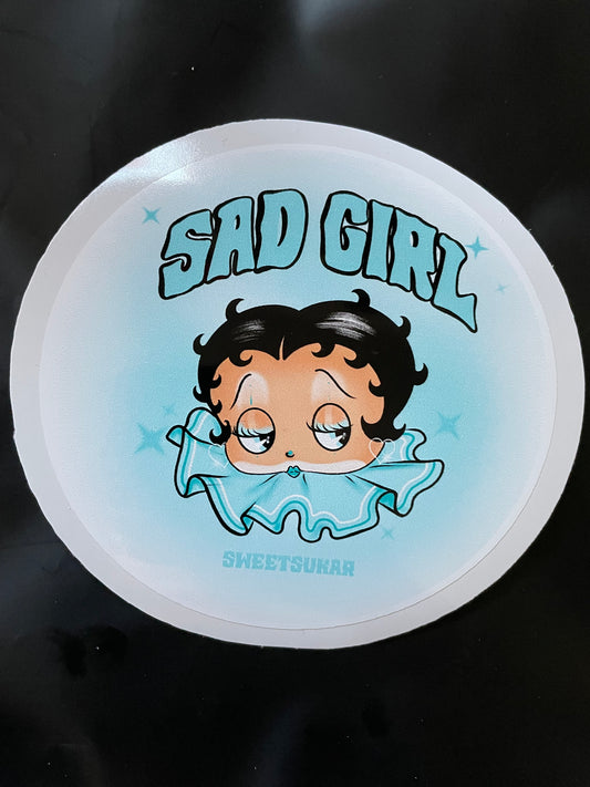 Sad Girl Sticker