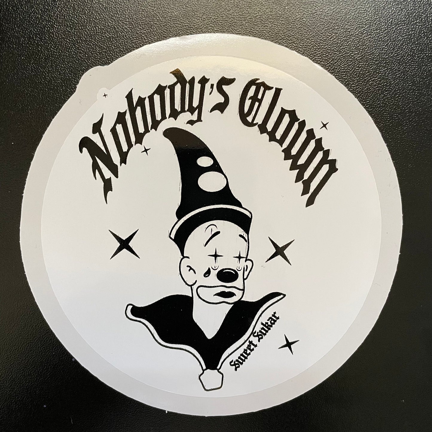 Nobodys Clown large sticker