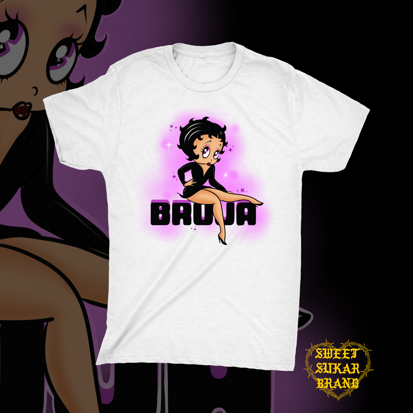 Bruja Betty white tee