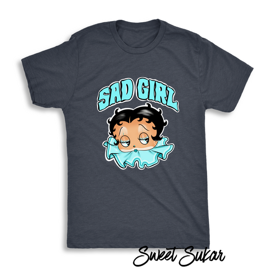 Sad Girl black tee