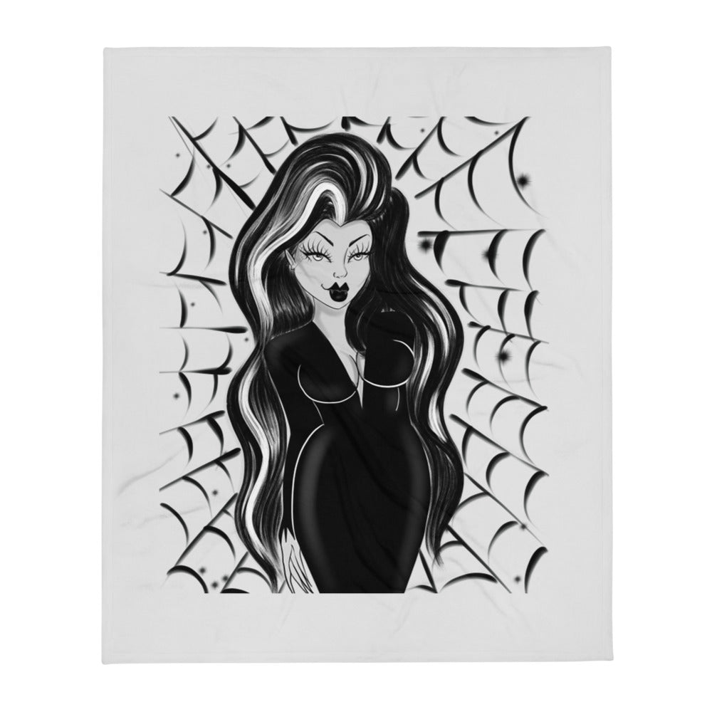 Vampira Throw Blanket