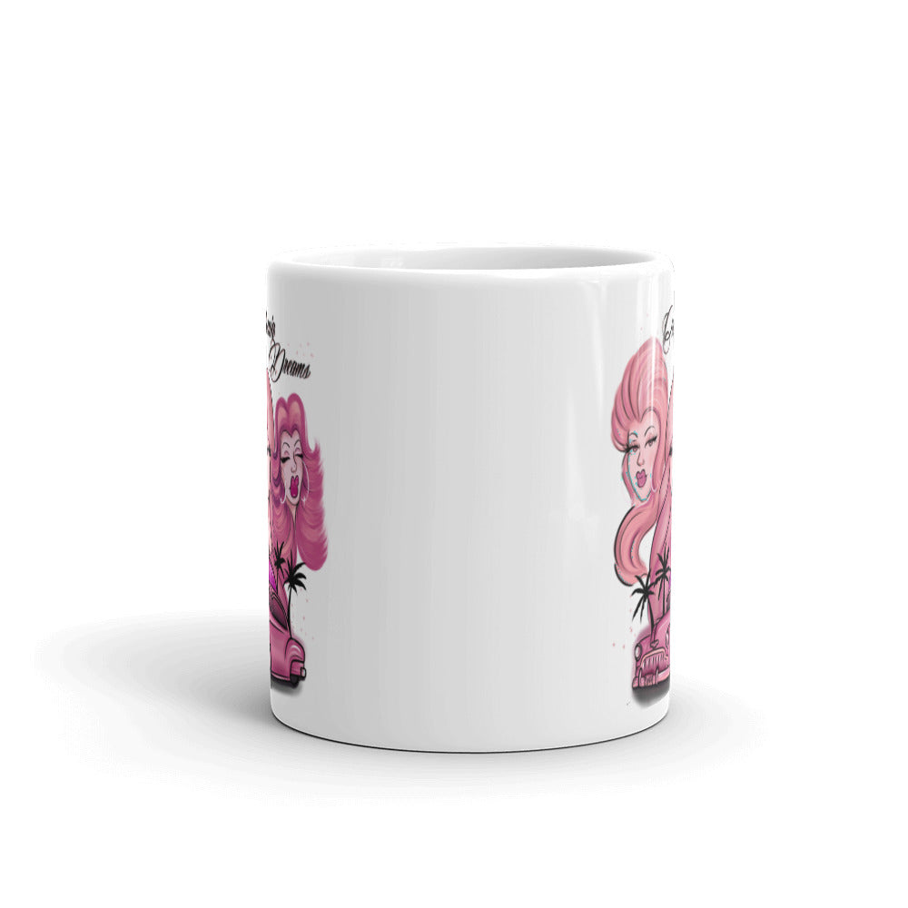 White glossy mug