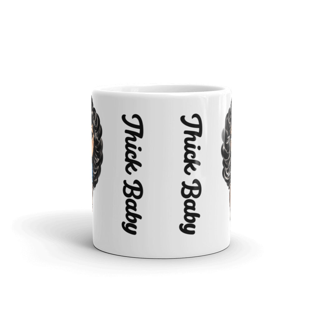 Thick Baby White glossy mug