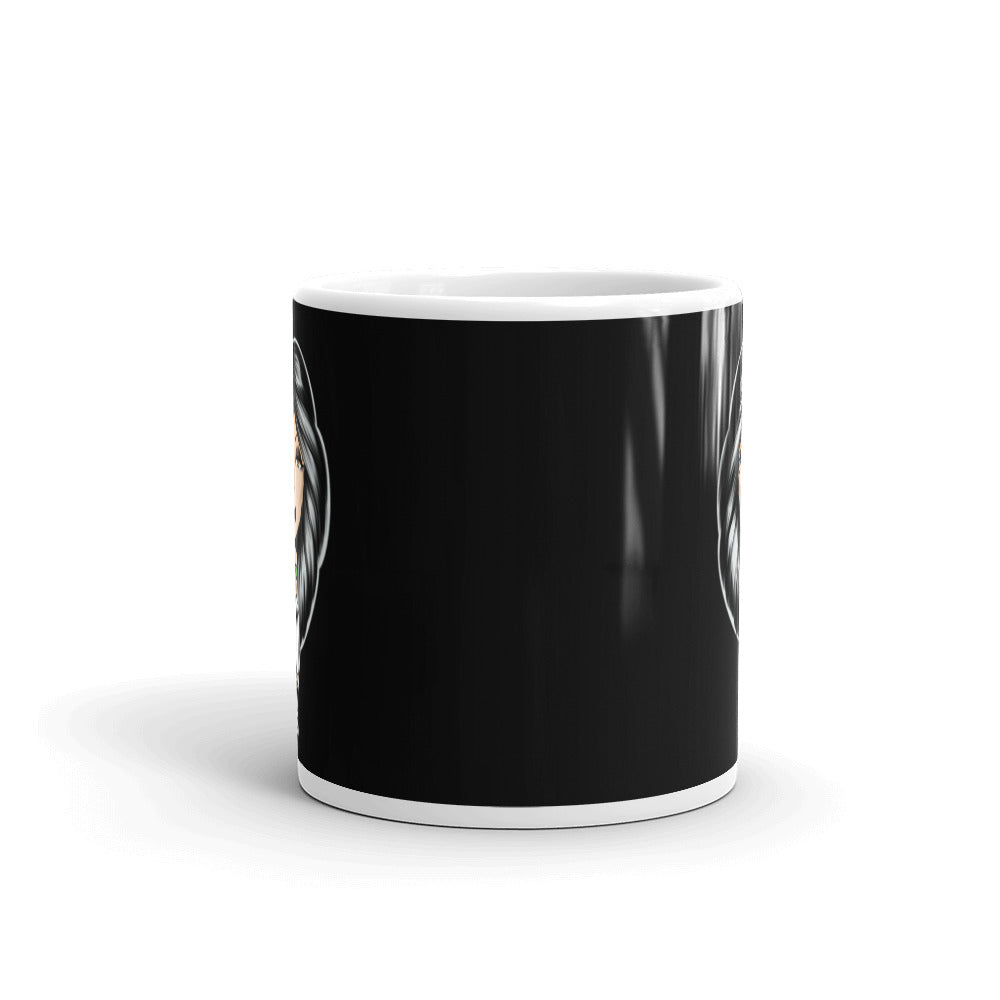 Spooky White glossy mug