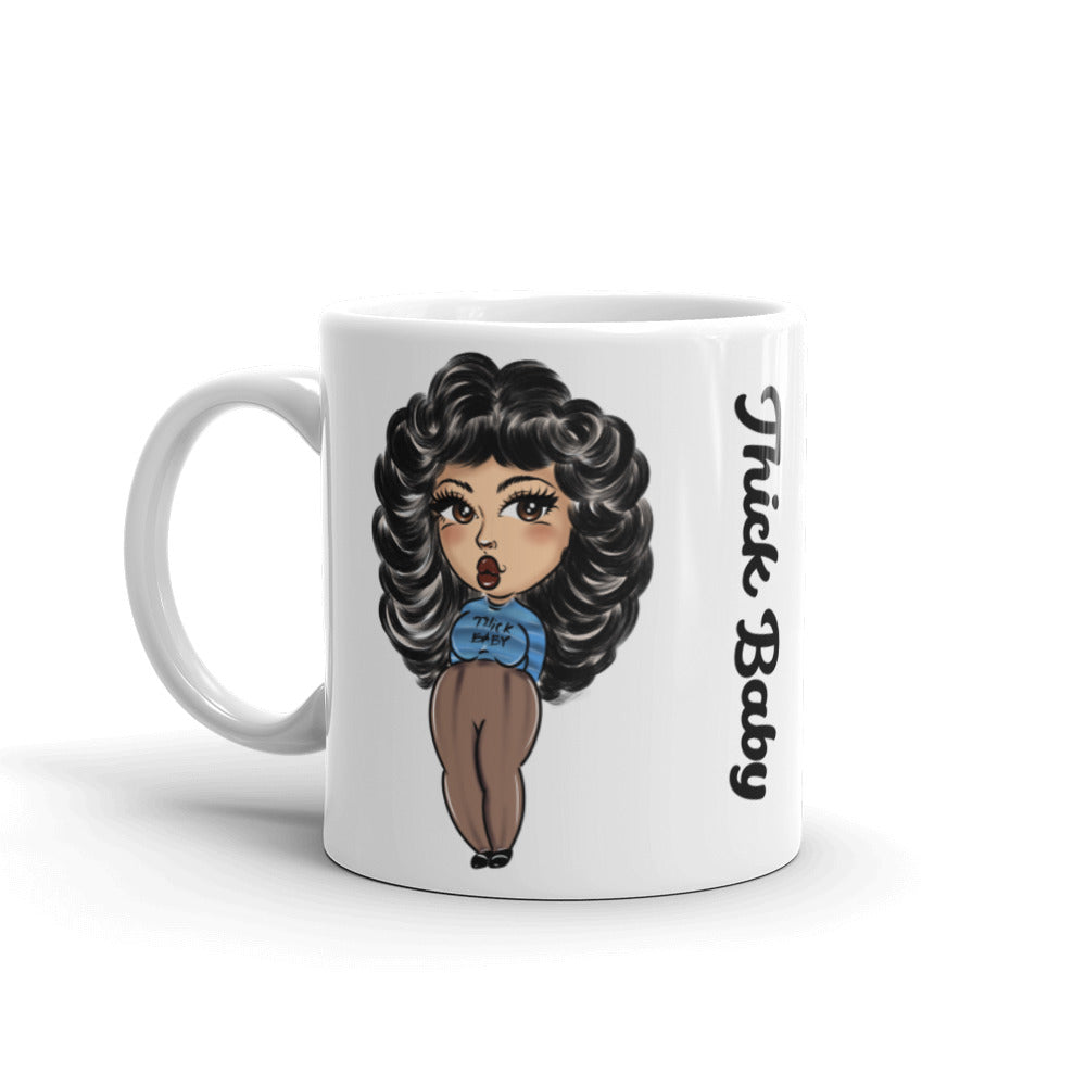 Thick Baby White glossy mug