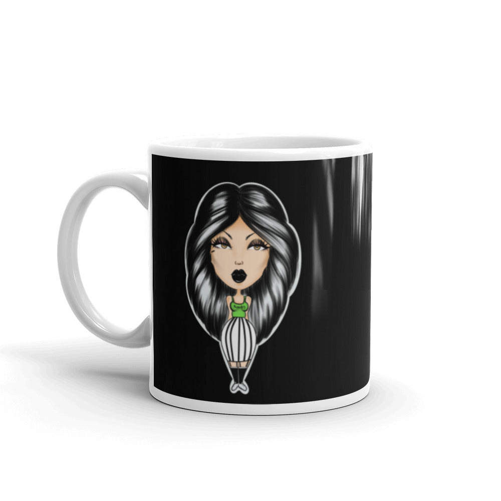 Spooky White glossy mug