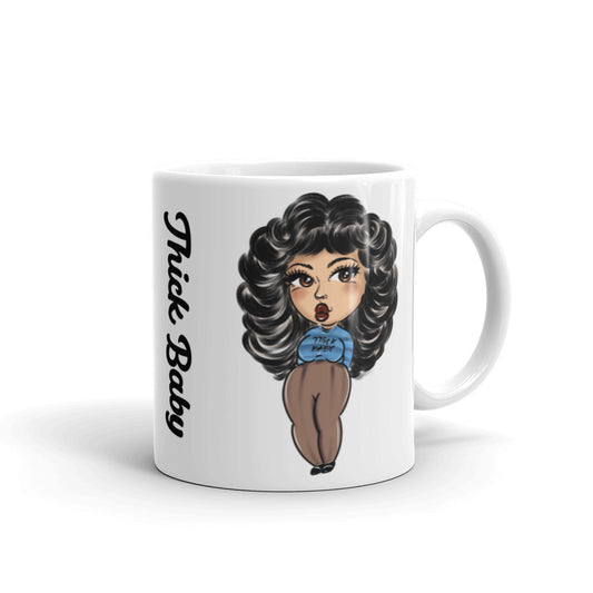 Thick Baby White glossy mug