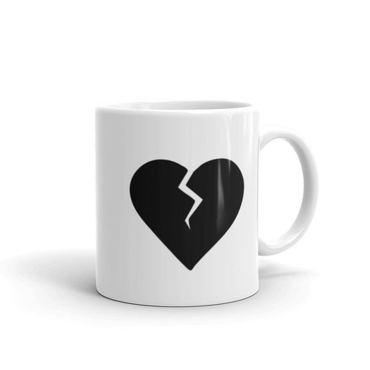 Tough Love White glossy mug