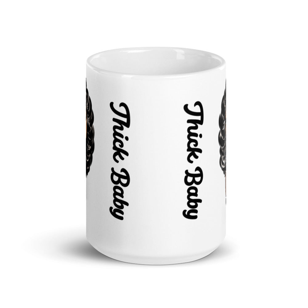 Thick Baby White glossy mug