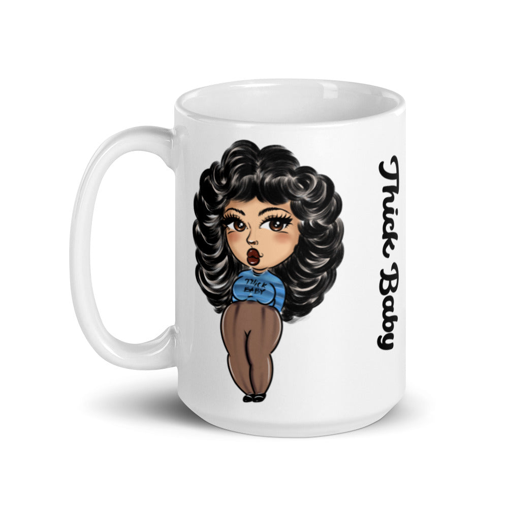 Thick Baby White glossy mug