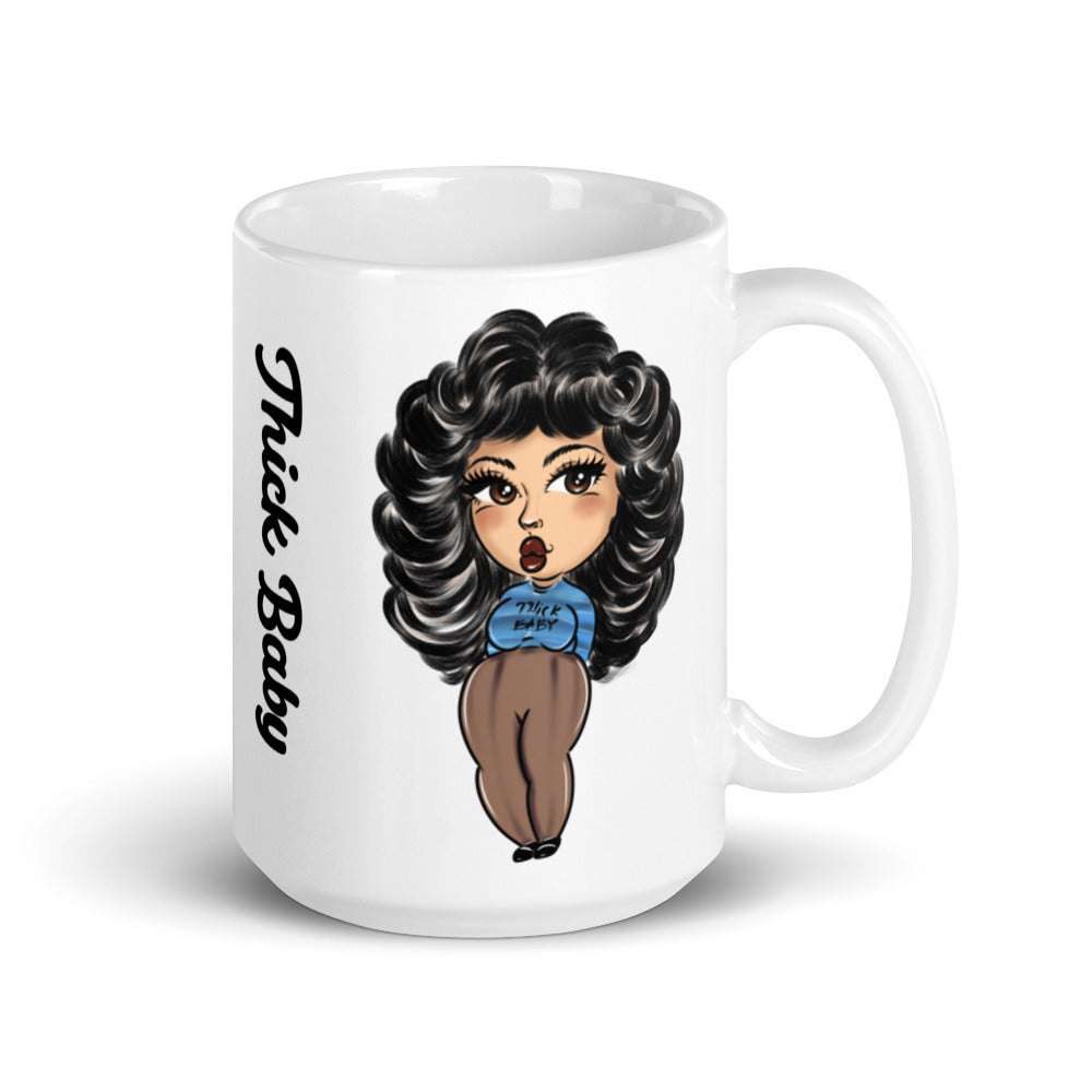 Thick Baby White glossy mug